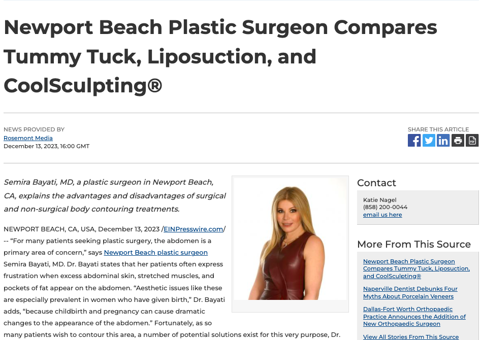Orange County Tummy Tuck - Abdominoplasty Newport Beach
